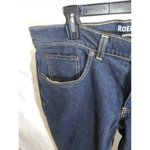 Roebuck & Co. Men’s Straight Jeans Size 36x32 Slim Dark Blue Vtg Streetwear NWT - Picture 6 of 12